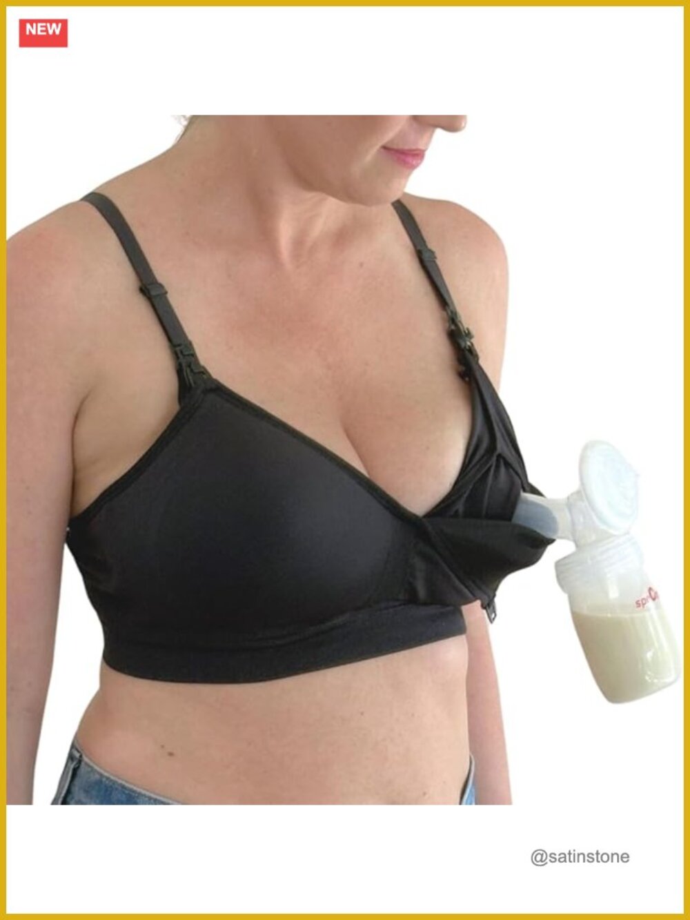 Seamless Wireless Nursing Bra Hands-Free Pumping Bra